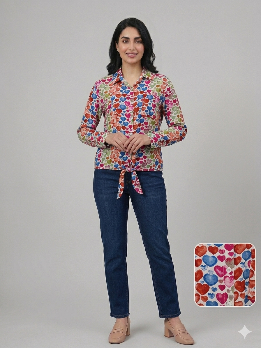 شومیز گره ای نخی codari