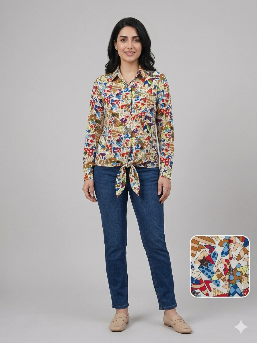 شومیز گره ای نخی codaria