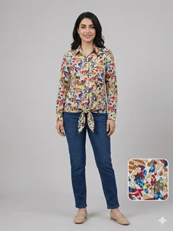 شومیز گره ای نخی codaria