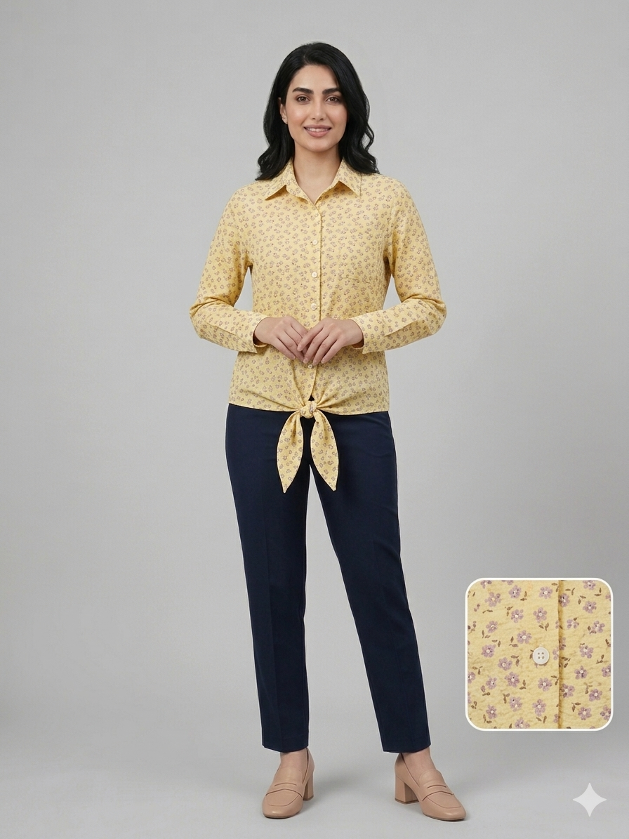 شومیز گره ای نخی codari