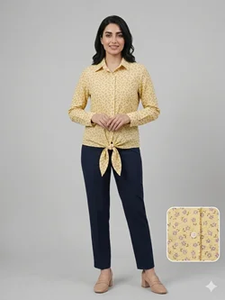 شومیز گره ای نخی codari